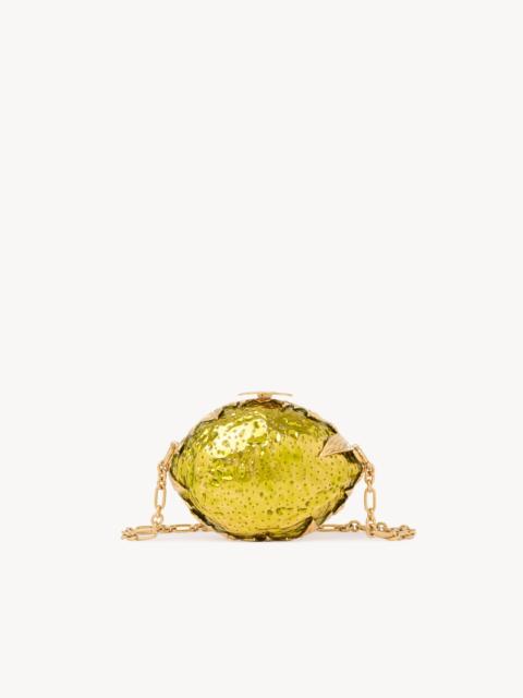 CHLOÉ TROPICUS LEMON MINAUDIÈRE IN BRASS