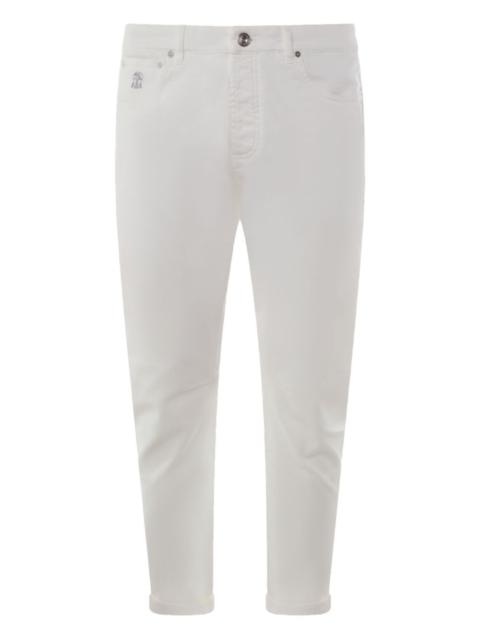 logo-patch jeans