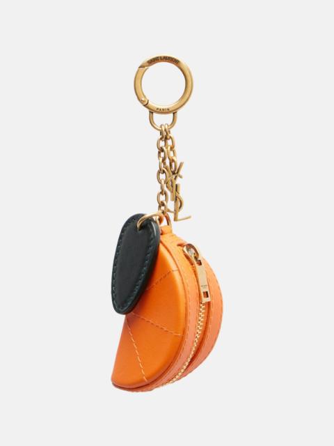 Leather keychain