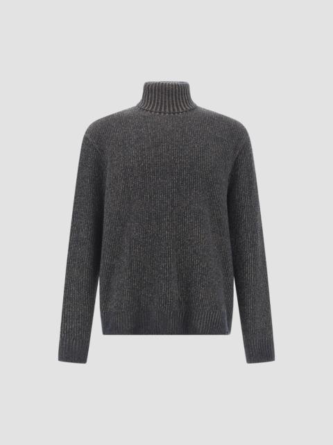 TURTLENECK SWEATER IN WOOL AND CASHMERE