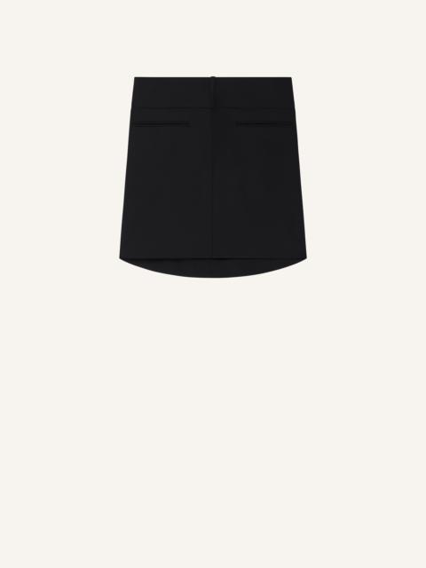 OBLIQUE DRAPED MINI SKIRT