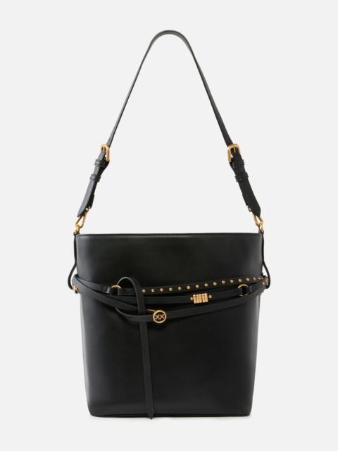 BUCKET BELT BAG MEDIUM SHOULDER BAG IN LEATHER
