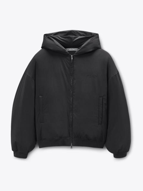 Black Hoodie Puffer Jacket
