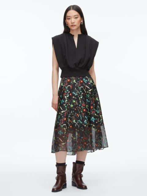 Bliss Floral Pleated Skirt