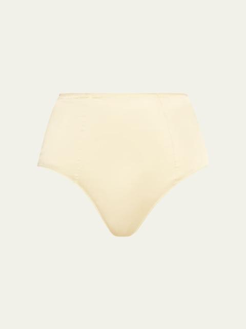 Tous Les Jours High-Rise Stretch Silk Panties