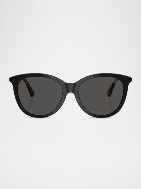 BE4455F Round Acetate Sunglasses