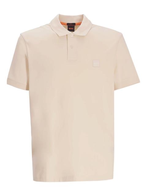 Passenger logo-patch polo shirt