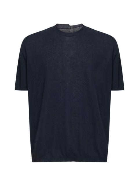 crew-neck knitted T-shirt