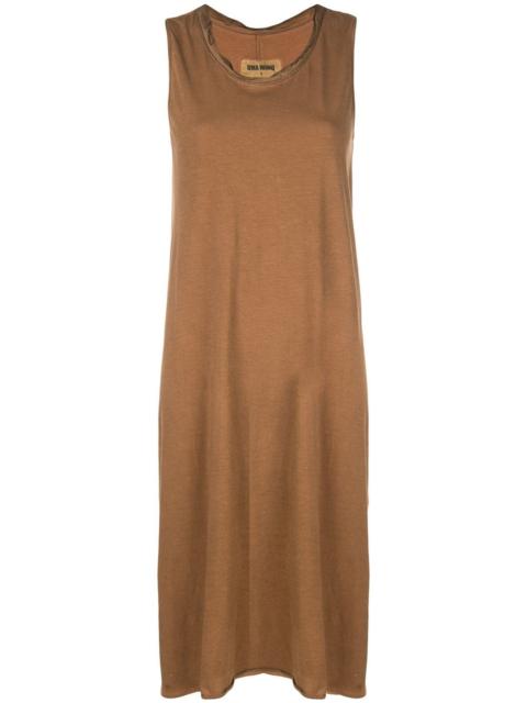 sleeveless midi jersey dress