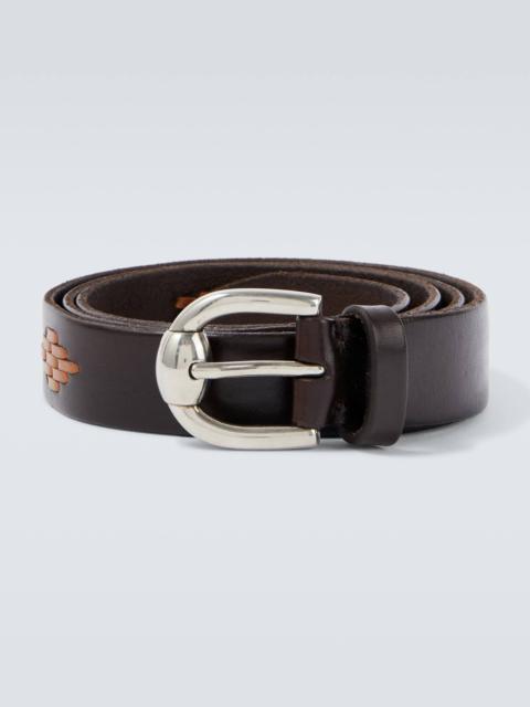 Leather belt