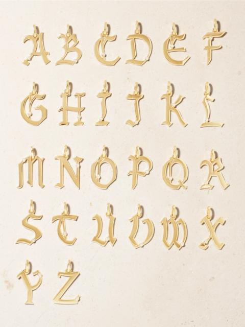 Initials 18-karat Gold Diamond Pendant