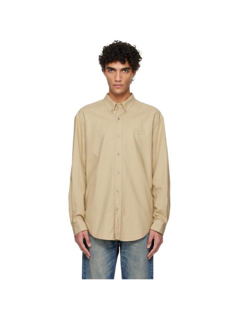 Beige Oxford Cotton Reg Shirt