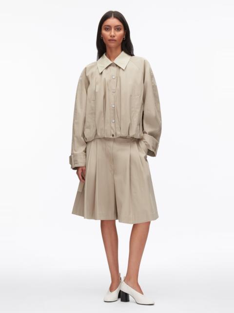 Snap Front Blouson Bomber Jacket