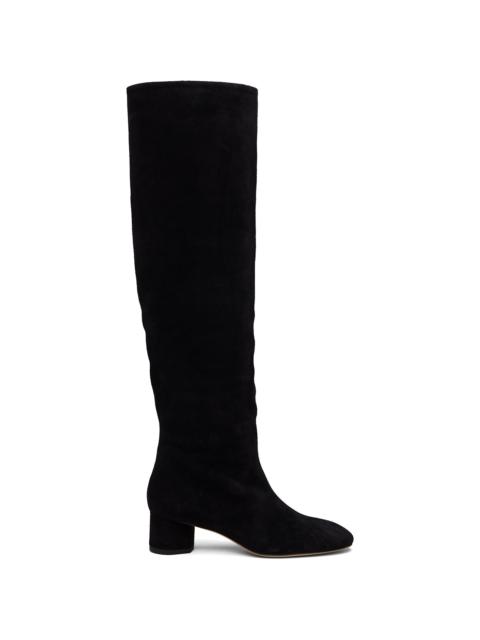 Black Willa Suede Over-Knee Boots