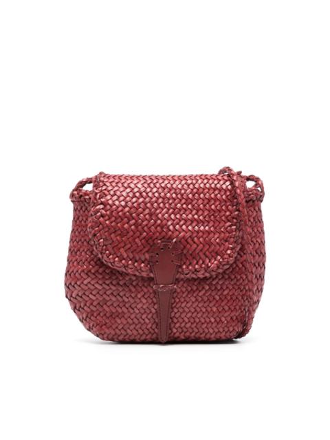 mini City woven crossbody bag