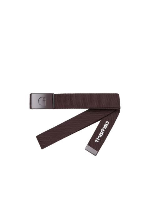 logo-embroidered belt