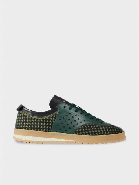 Green Houndstooth 'Zephyr' Trainers