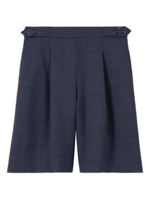 pleated bermuda shorts