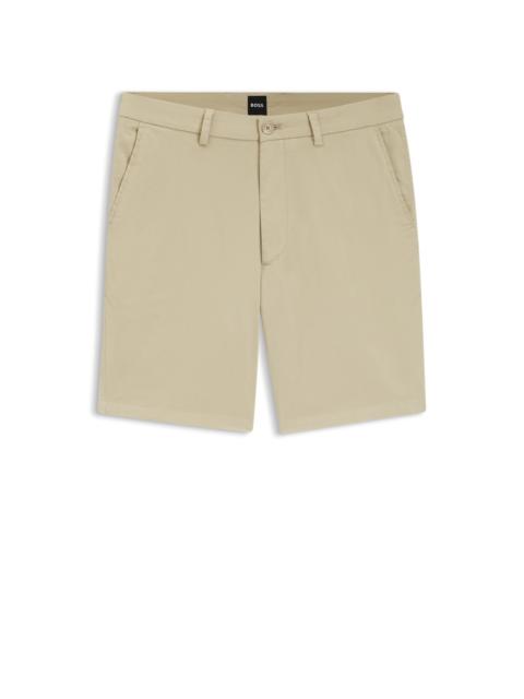 MODERN-FIT SHORTS IN STRETCH-COTTON TWILL