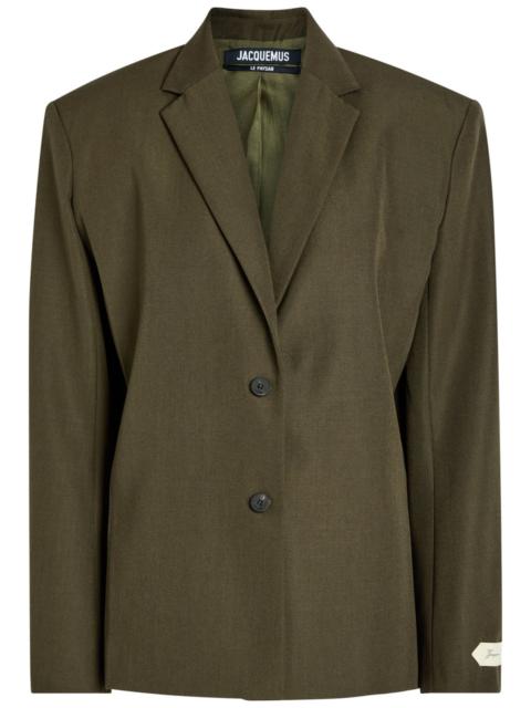 Jacquemus La Veste Carree Wool Blazer