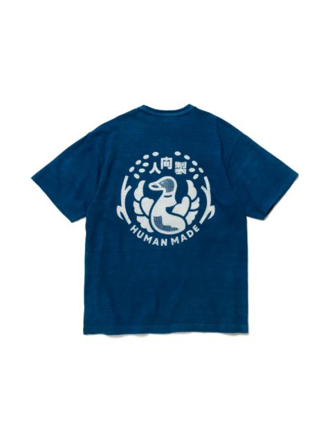 Human Made Ningen-Sei Indigo Pocket T-Shirt Indigo Blue