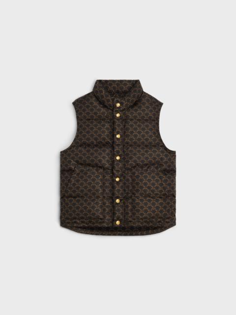 quilted vest in monogram nylon