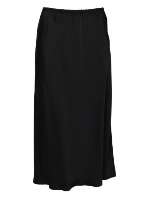 satin midi skirt