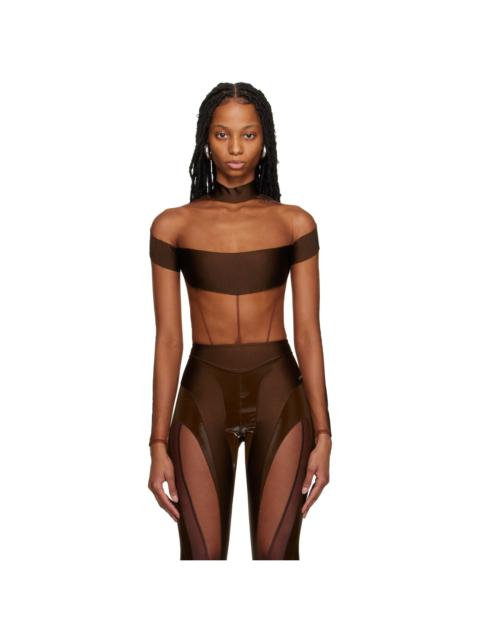 Brown Illusion Bodysuit