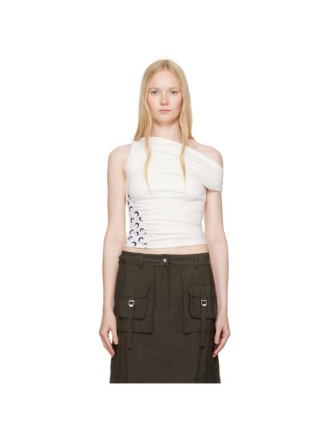 SSENSE Exclusive Off-White Soft Jersey Draped Top