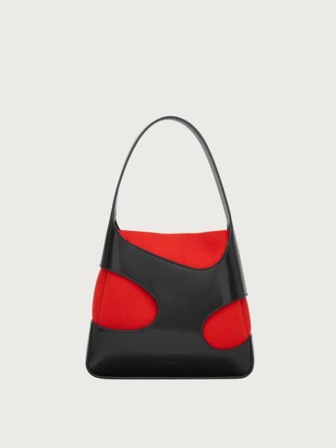 Shoulder bag with cut-out detailing (S)