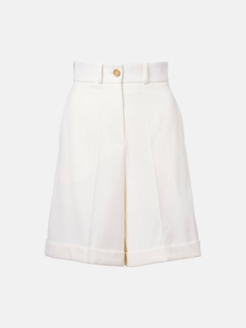 High-rise Bermuda shorts