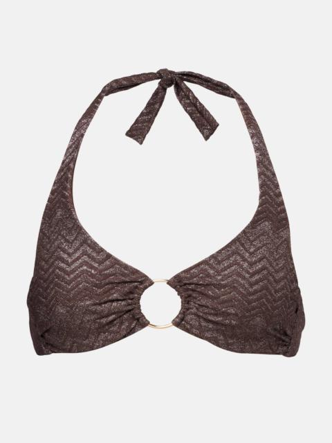 Brussels halterneck bikini top