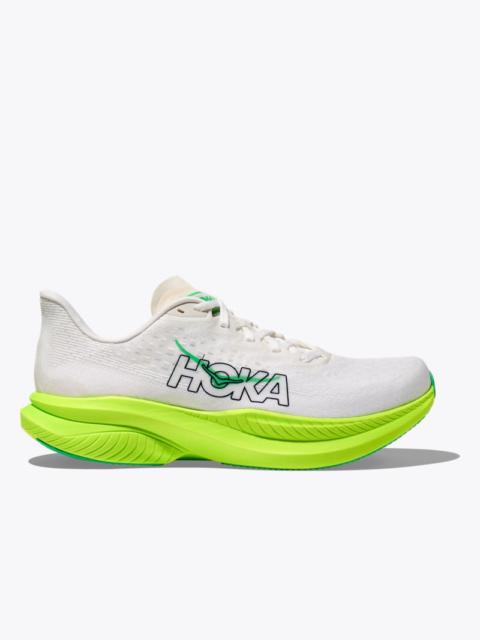 Men's Mach 6 Shoes in White/Neon Lime