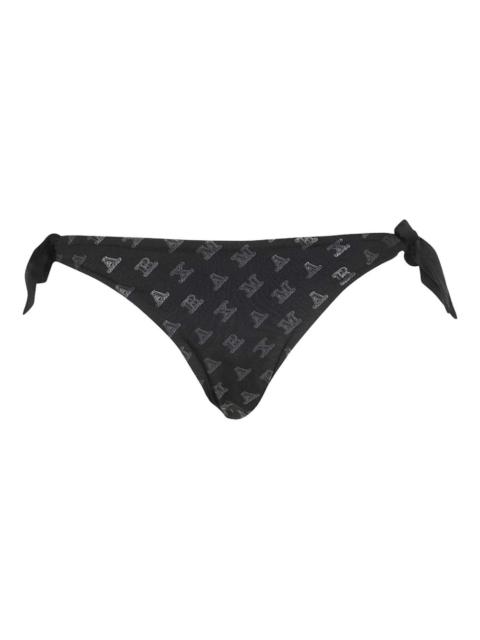 logo-print tie-side bikini bottom
