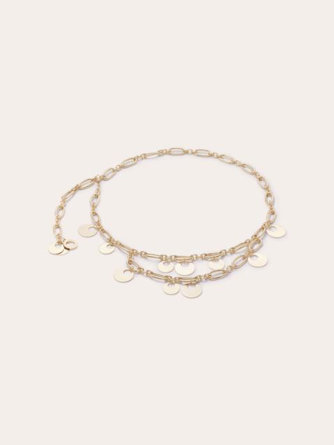 Mckayla Paillette Charm Chain Belt