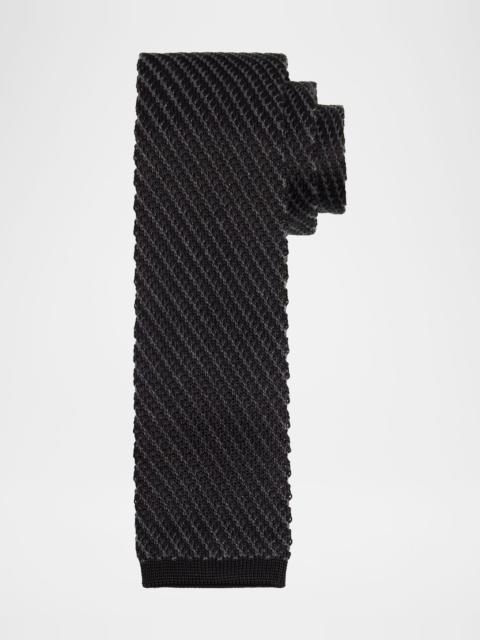 Men's Silk Textured Knit Tie