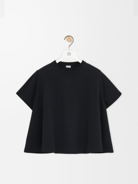 Trapeze top in cotton blend