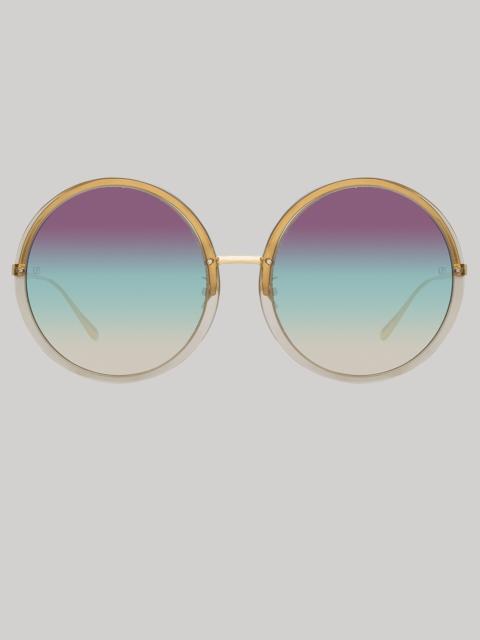 KEW OVERSIZED SUNGLASSES IN TRUFFLE