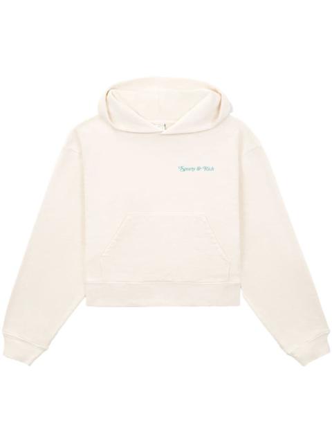Tennis Club logo-print hoodie