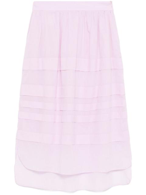 cotton midi skirt