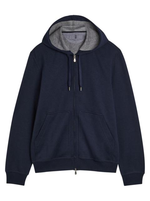 Brunello Cucinelli Hooded Cotton-blend Sweatshirt