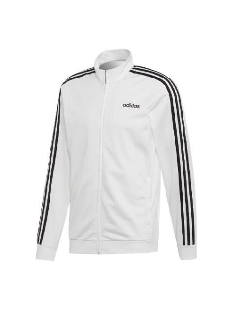 adidas Essentials3 Stripe Elastic Sports Jacket White EB3989