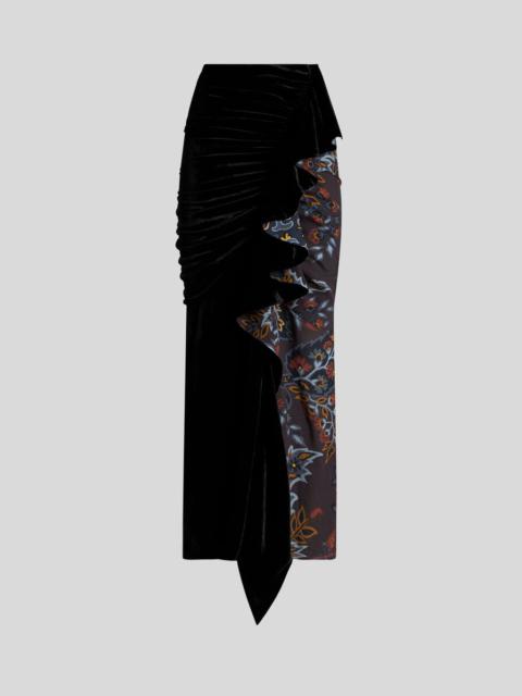 MIDI SKIRT WITH PAISLEY PRINT