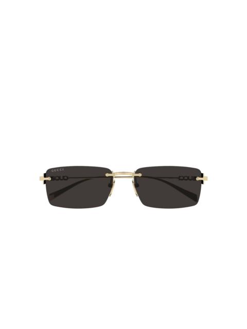 GG1941S logo rectangle-frame sunglasses
