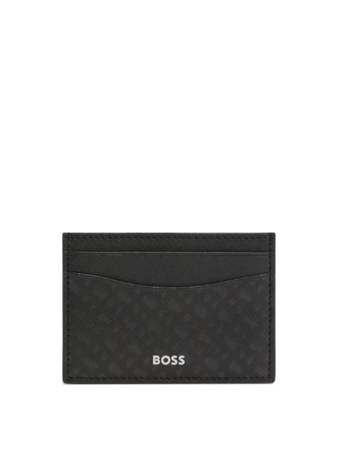 MONOGRAMMED CARD HOLDER WITH PRINTED LOGO