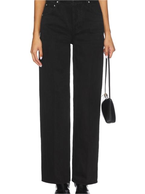 Tate High Rise Bowed Wide Jeans