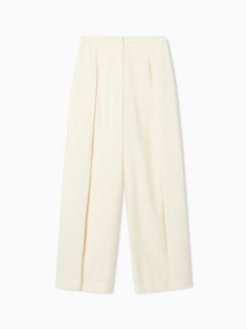 WIDE TROUSERS IN TECHNO RAYON