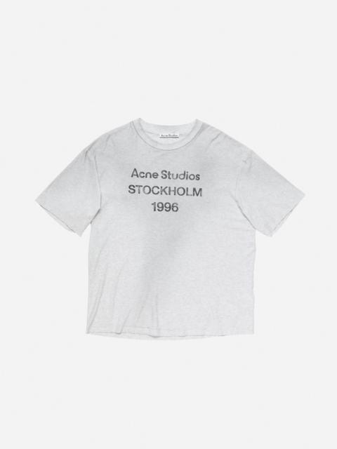 Logo t-shirt - Relaxed unisex fit - Pale Grey Melange