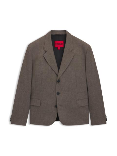 ALL-GENDER MODERN-FIT SUIT JACKET IN MOULINÉ TWILL