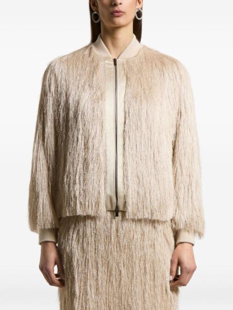 fringed bomber jacket